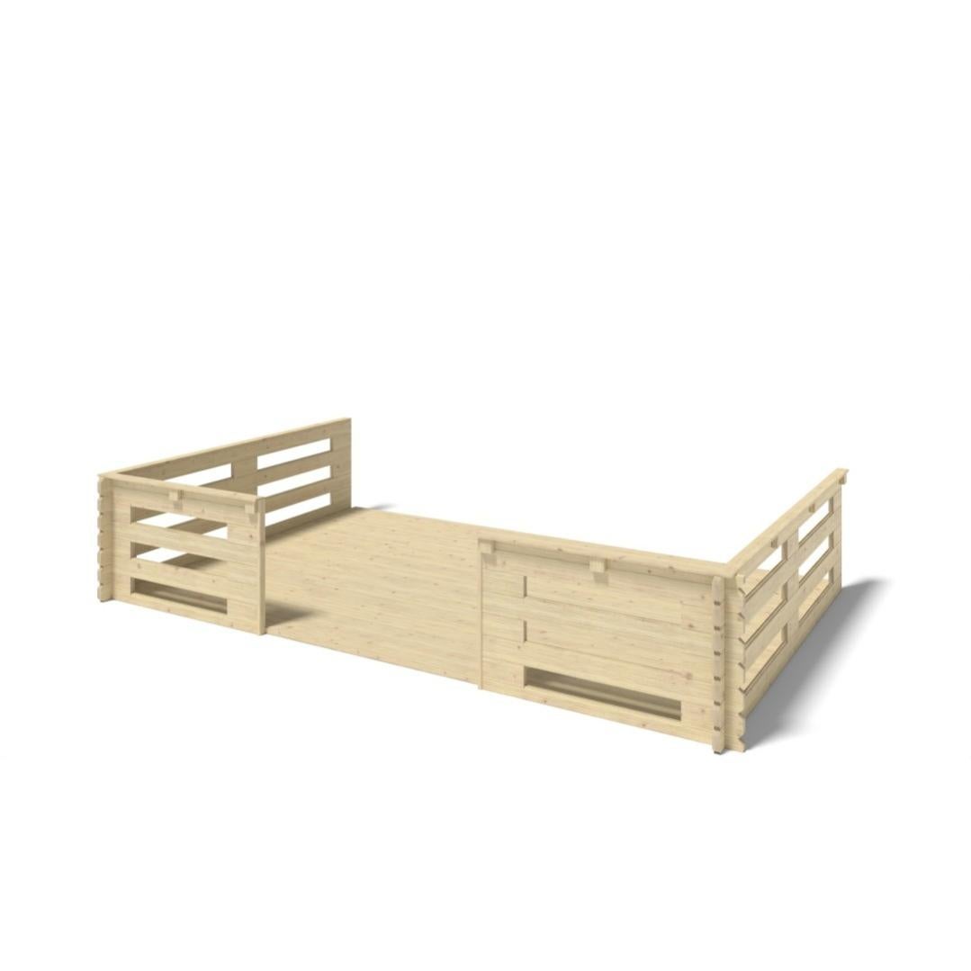 La veranda 15m2 5m x 3m colore naturale DOM616 ALTANKA