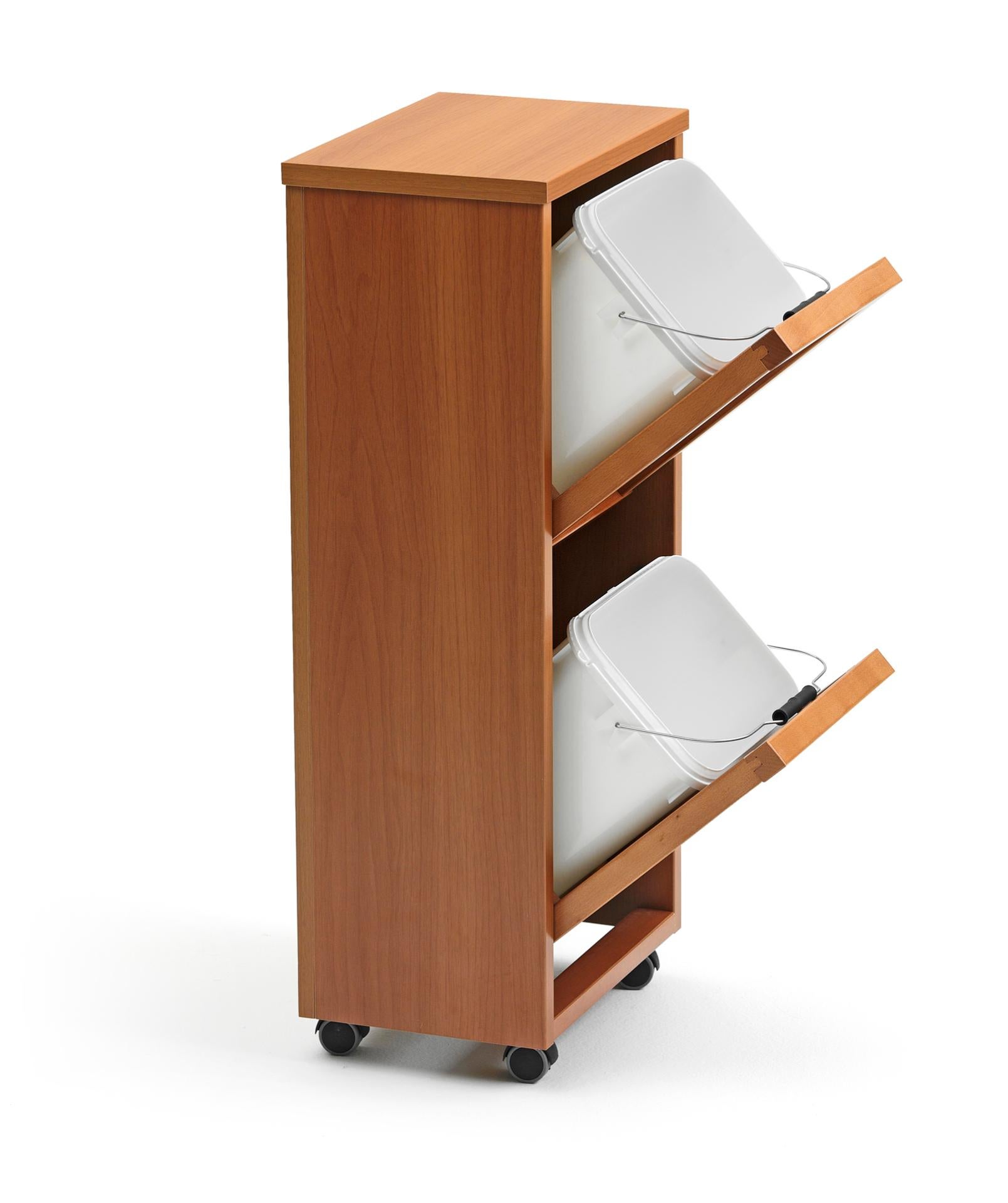 ARIT - Rangement Madeira 2, armoire de tri, 2 poubelles amovibles de 12 ...