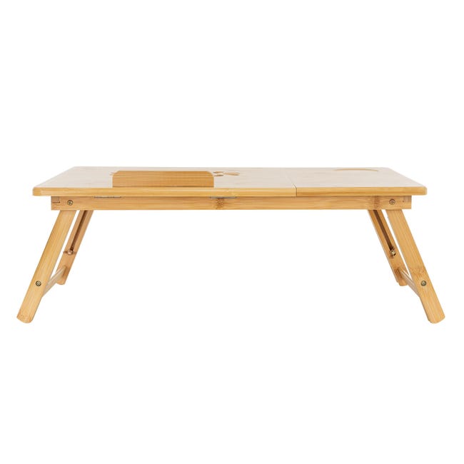 Table de lit pliable petite table en bambou pour ordinateur