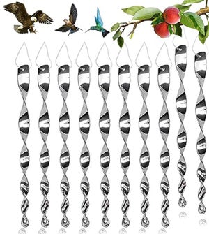 Lot De 10 Moulins à Vent Réfléchissants Anti-oiseaux - Plastique Résistant, Décoratif - Pour Jardin, Balcon, Toit, Verger
