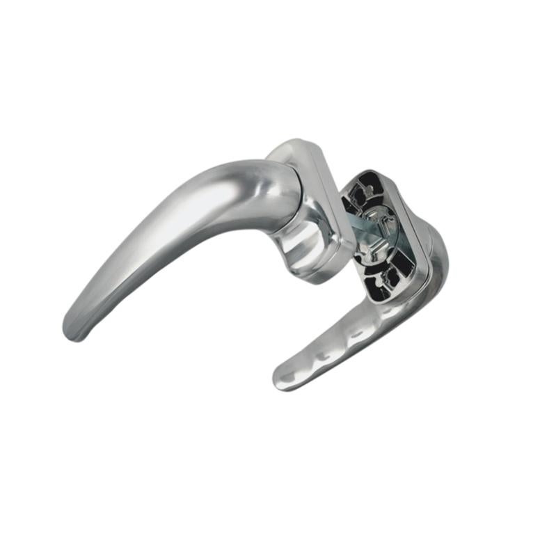 Dubois Industries Bequille Double Torsadée En Aluminium Poli Noir,1 Ou 2 Portées, Acier Zingué