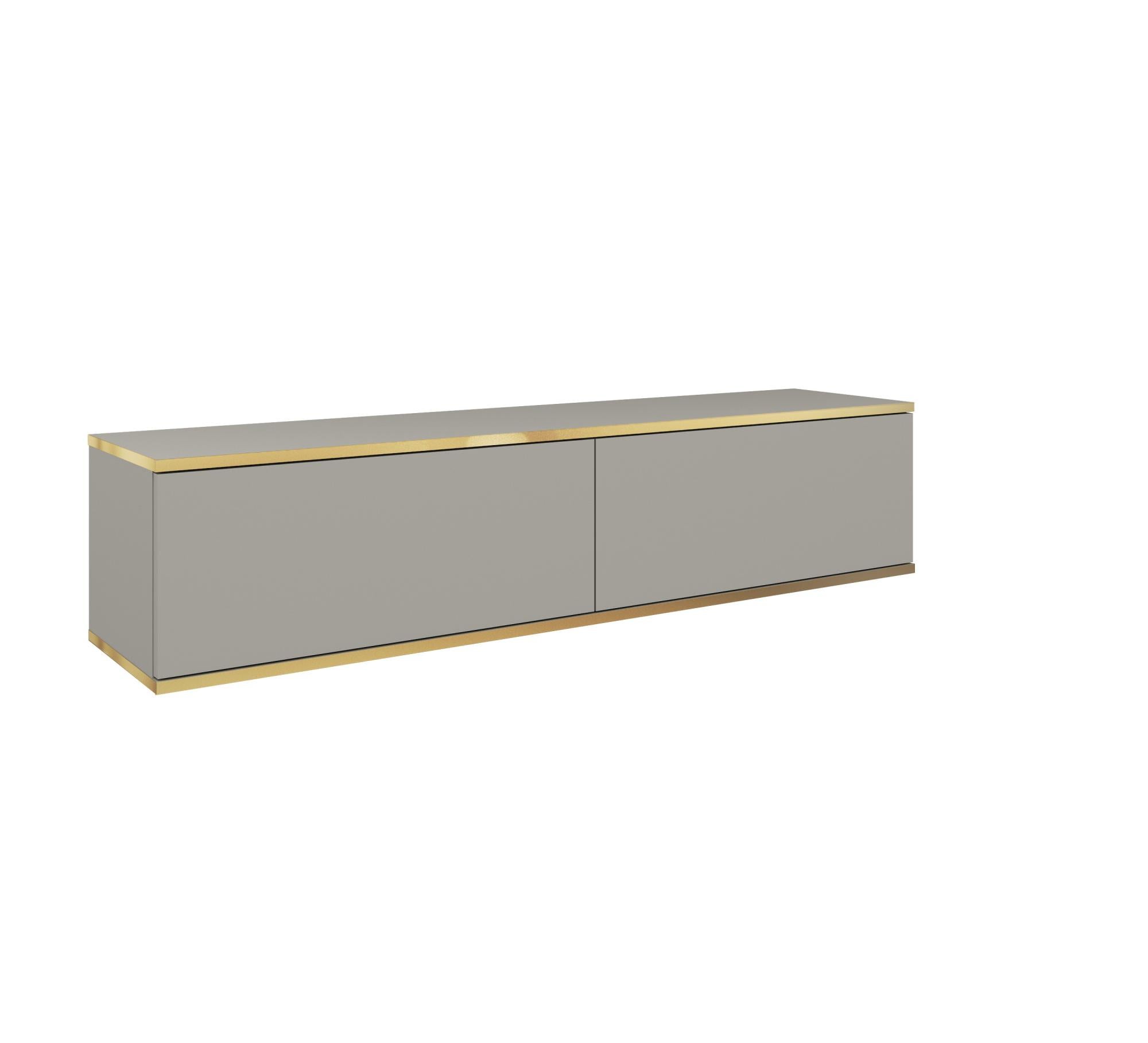 Mobile TV 3E 3xE Dal Design Moderno – Lungo 135 Cm, H 30 Cm – Colori Chic E Apertura Push-to-Open