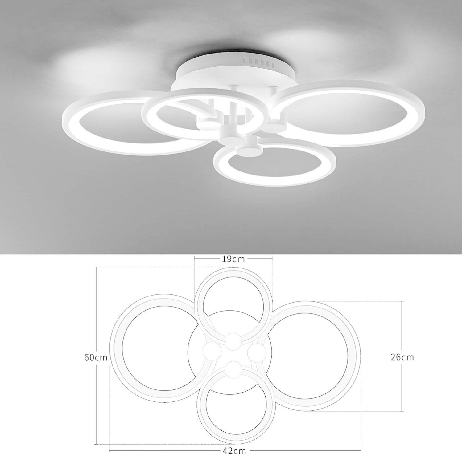 Anello Luminoso Sensoriale Da Soffitto Playlearn Con Telecomando, 100 Cm Di Diametro, Colori RGB - Foto 2
