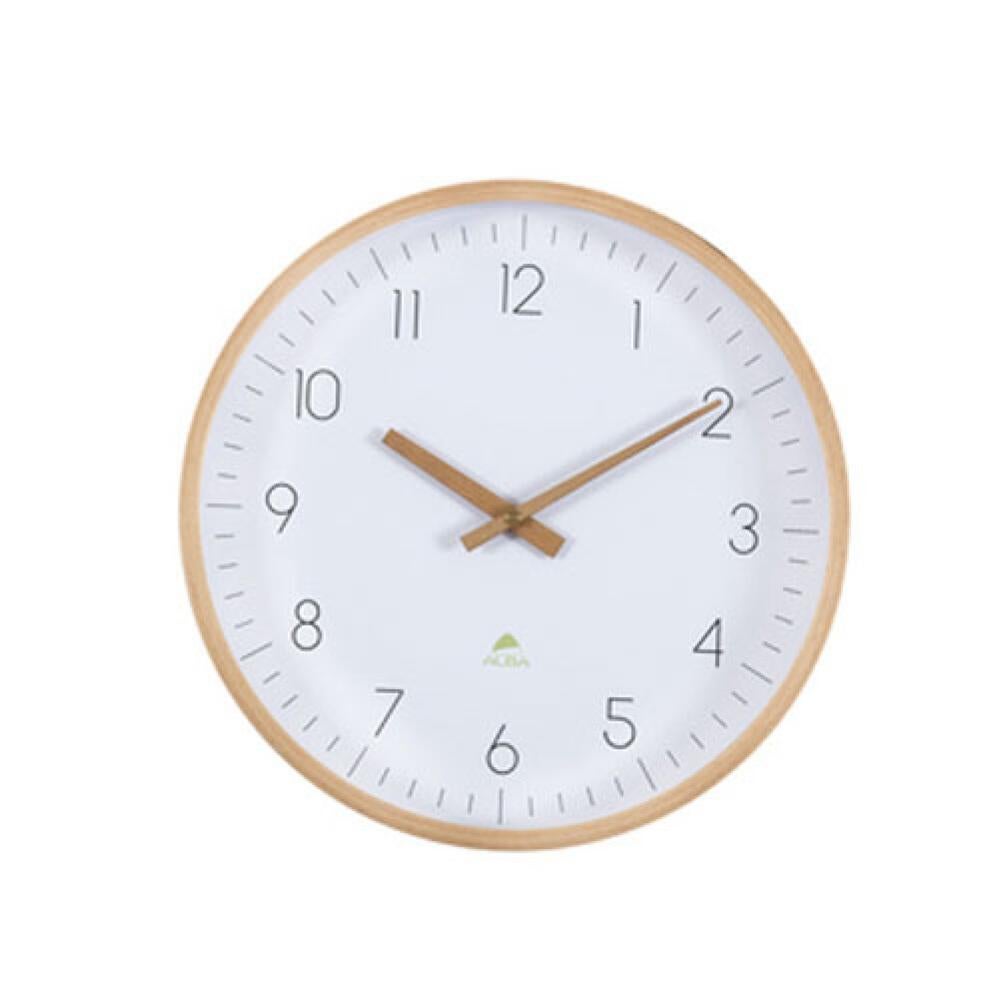Alba Wall Clock Wood Horloge à quartz Leroy Merlin