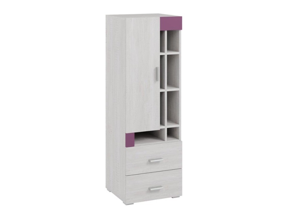 Estantería omaha d131, con puertas, cerrable, con cajones, aglomerado laminado, número de puertas: 1.00, número de cajones: 2.00, 135x45x40cm