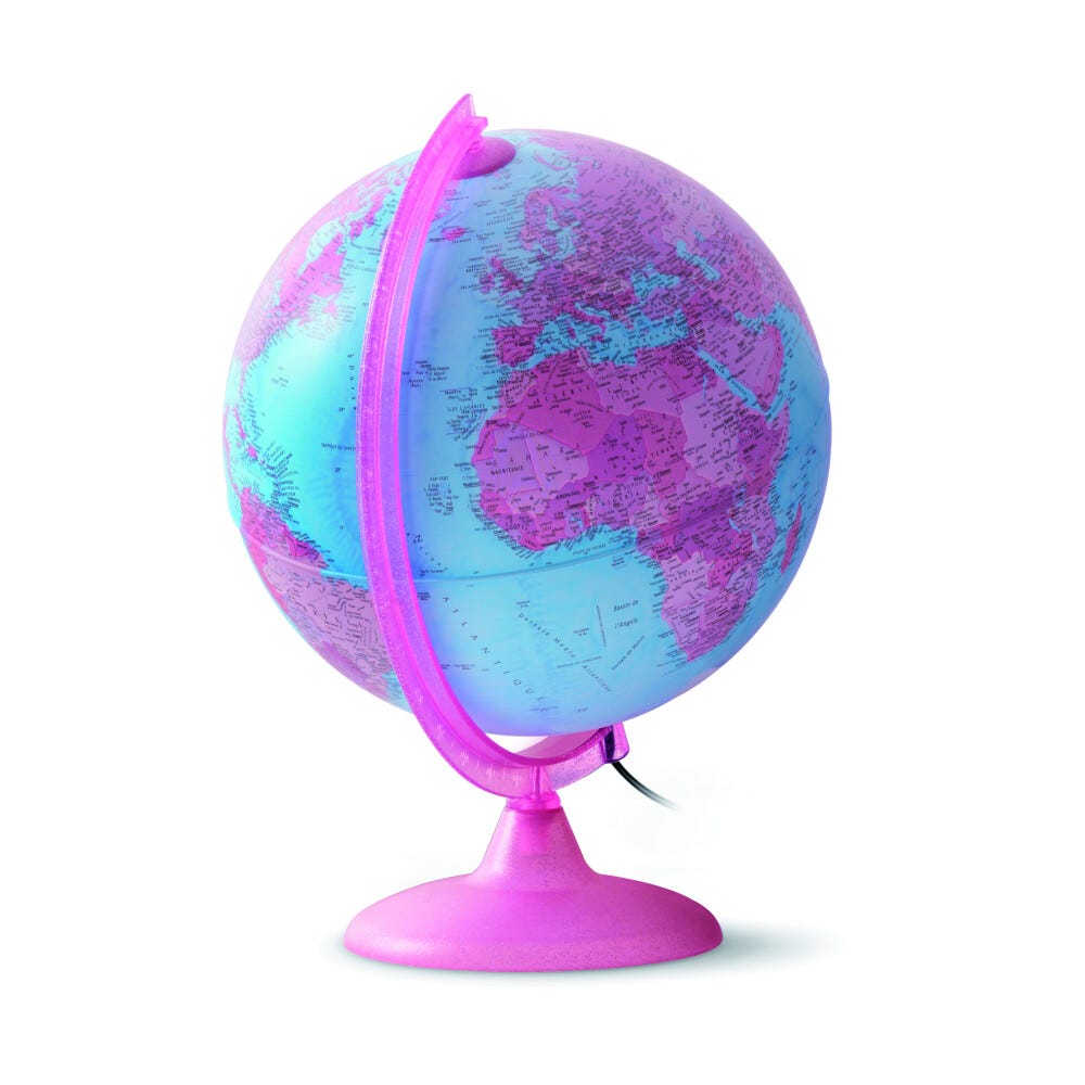 TECNODIDATTICA - Globe terrestre PINK ZOO, lumineux, 25 cm, illustré -  Cdiscount Jeux - Jouets