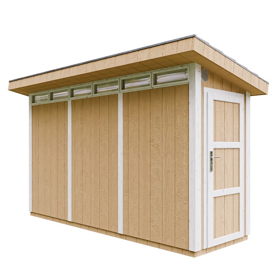 Caseta para jardín paneles a base de madera LP SmartSide 5,9 m²