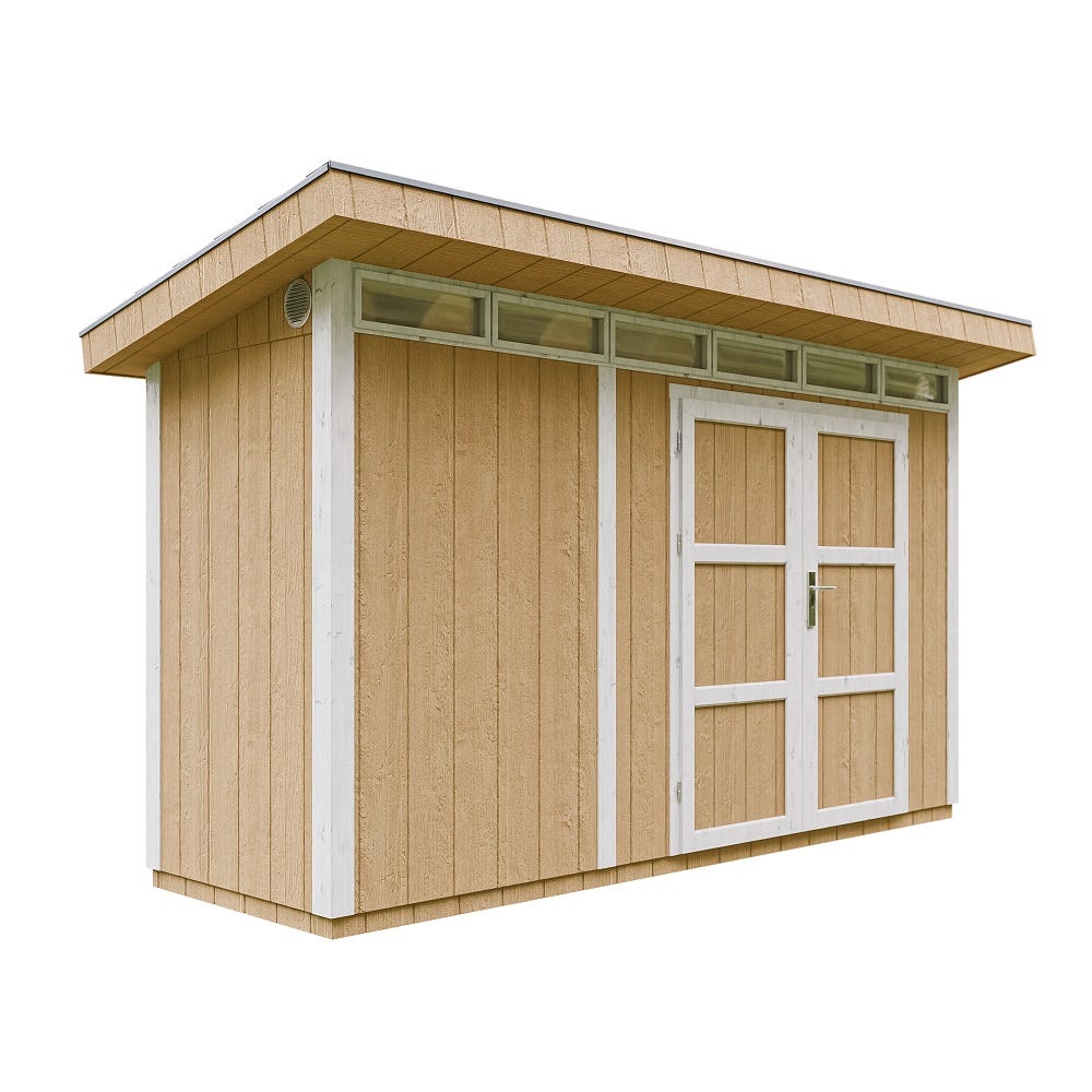 Caseta para jardín paneles a base de madera LP SmartSide 4,3 m2 con suelo y