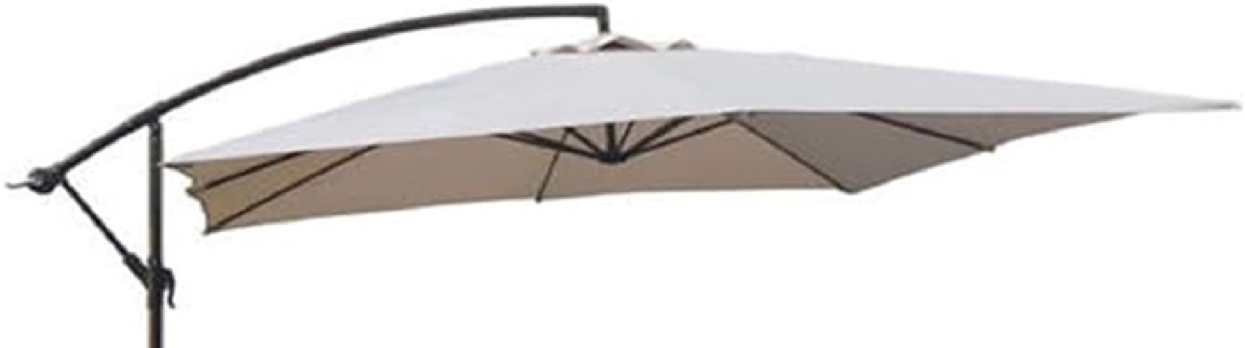 Telo Di Ricambio Per Ombrellone Quadrato 3x3 Metri | Poliestere 180gr/mq Beige | Con Airvent E Tasche Per Stecche - Foto 4