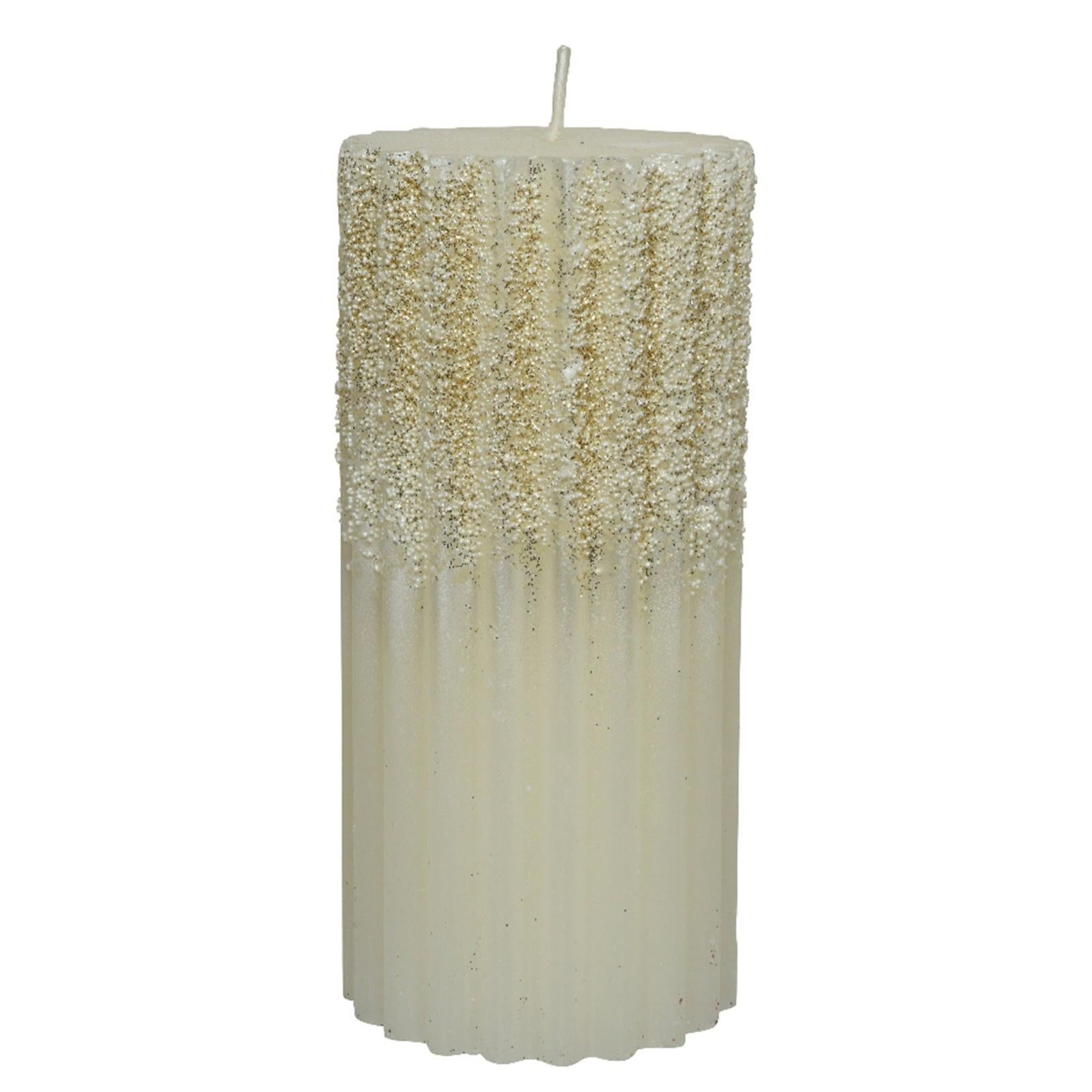 Set Di 6 Candele LED A Cera, Mozziconi Di Candela In Vera Cera, Color Bianco, Altezze Variabili Da 5 A 23 Cm, Diametro 5 Cm, Effetto Fiamma Realistica