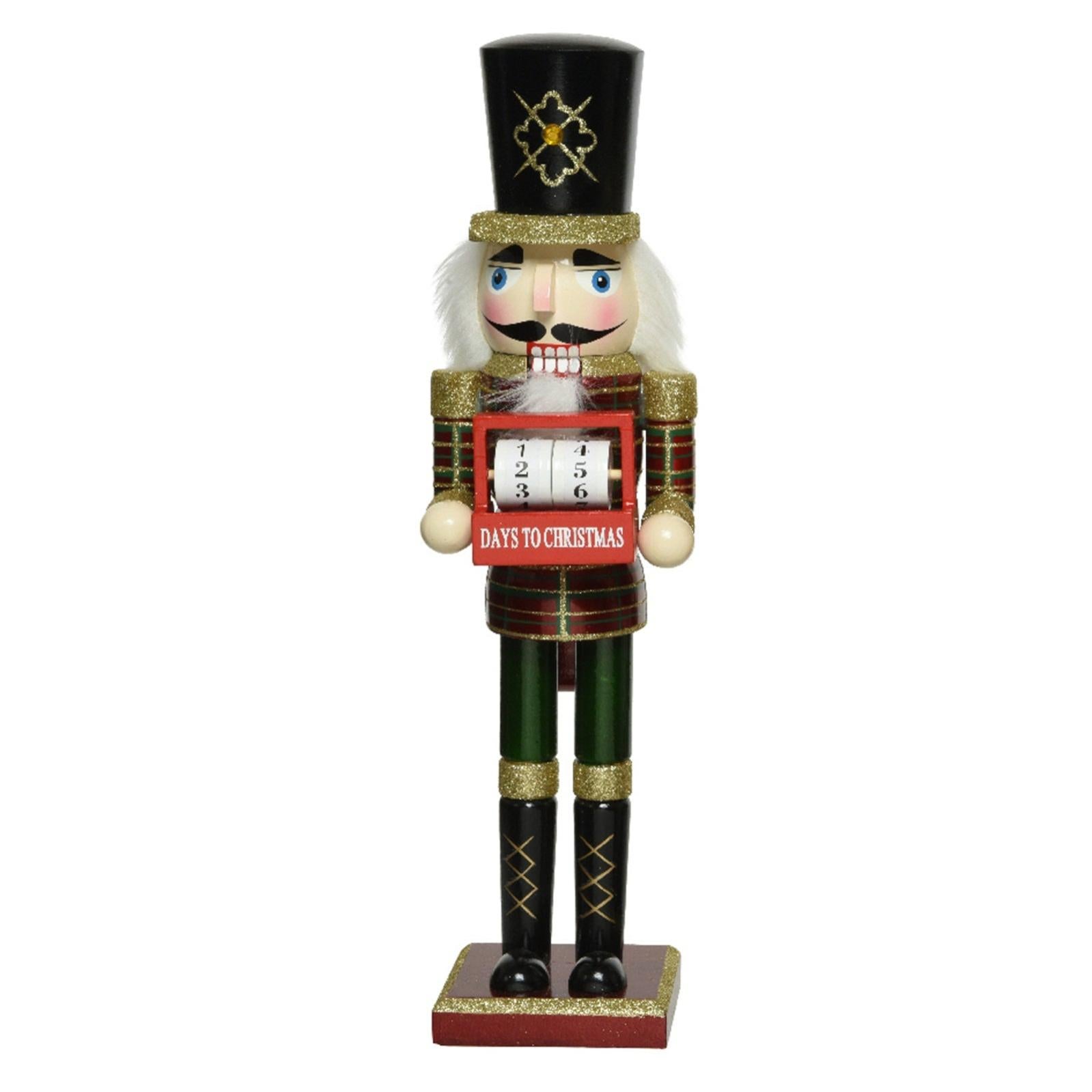 Schiaccianoci Natalizio In Legno Con Cappello, Soldatino Decorativo Natalizio Cilindro 89330416