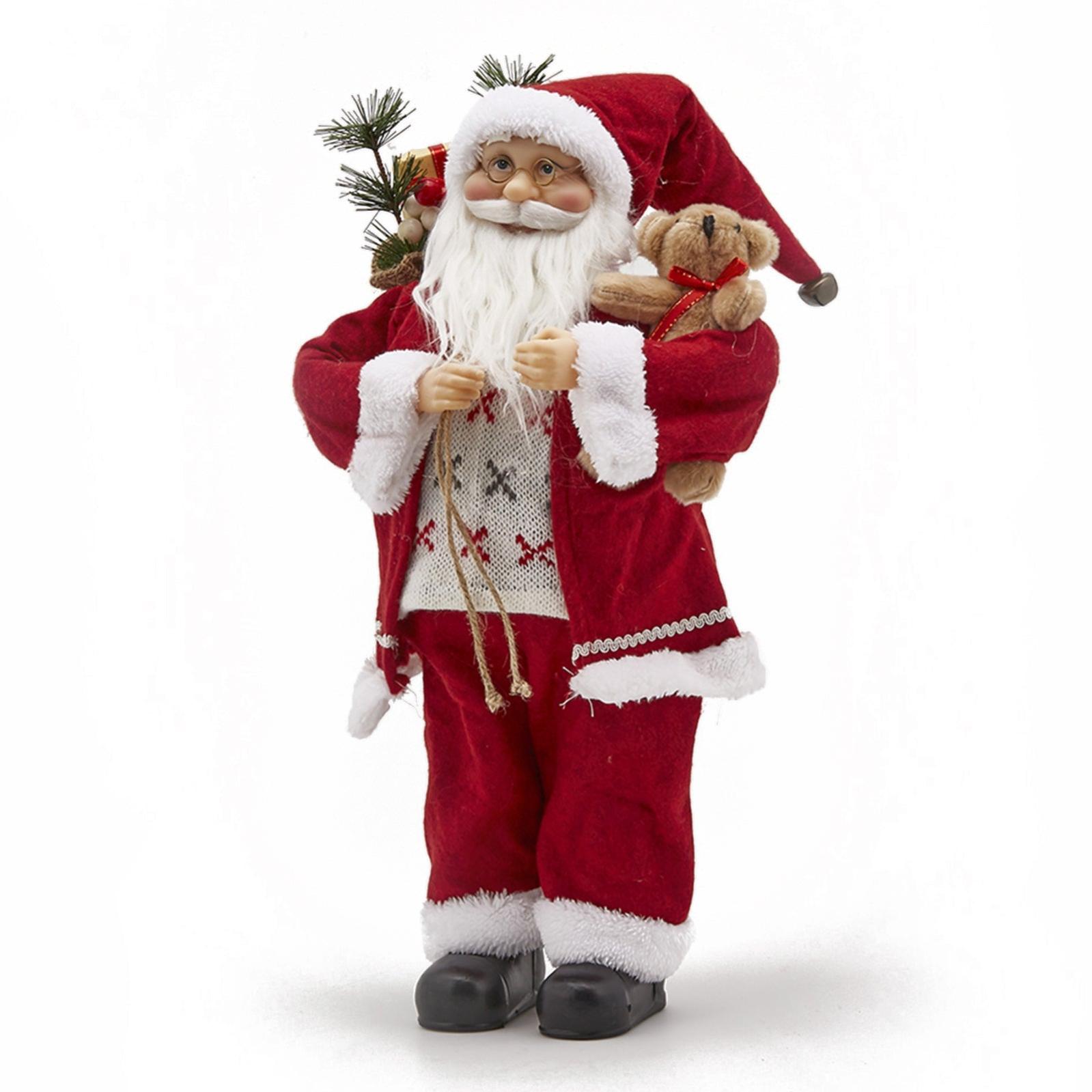 Renna Sveglia Il Babbo Natale E Fumetto Del Pupazzo Di Neve Con Gli Occhiali Da Sole Per Image129424770