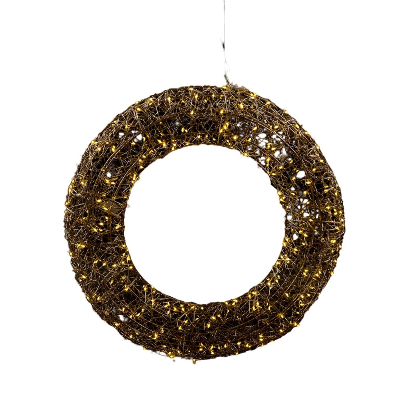 HOMCOM Ghirlanda Natalizia con 50 Luci LED Bianche e