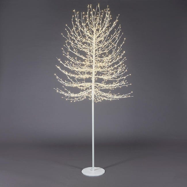 Albero Di Natale LED 210cm Con 2700 Luci Calde - Faggio Dorato Per Interni Ed Esterni IP44 - Foto 6