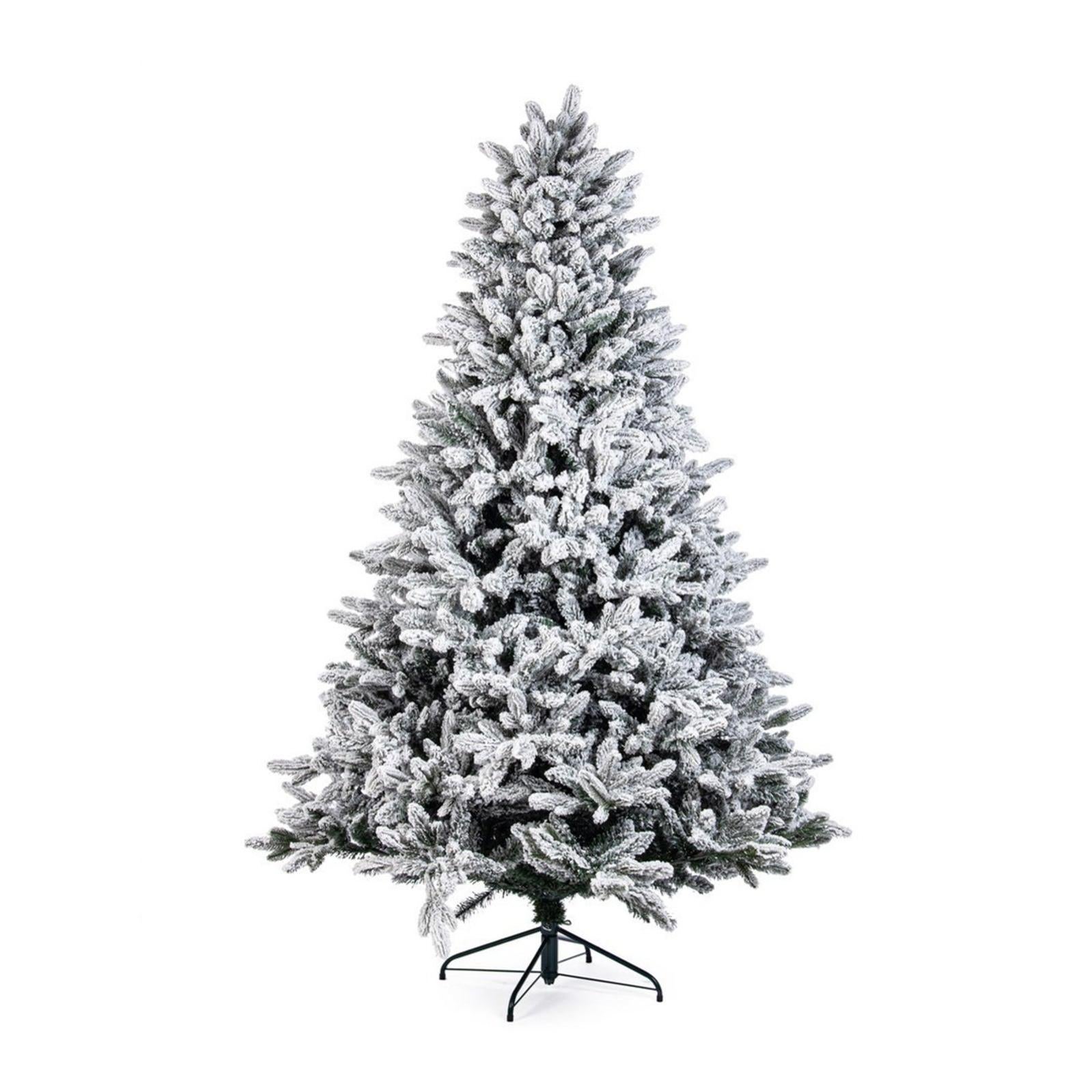 Albero Di Natale Artificiale Floccato Effetto Realistico Innevato 270 Cm 2284 Rami Montaggio A Ombrello Effetto Neve Ky7w291903928