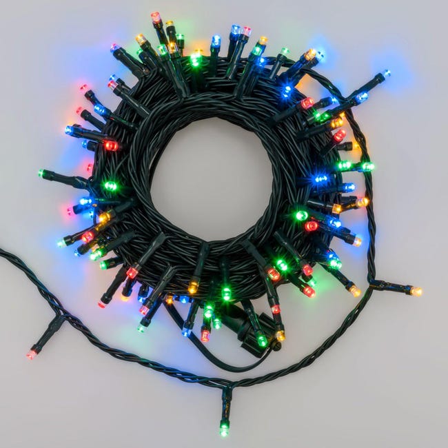 Catena luminosa 10 m, 120 Maxiled Multiflash RGB, prolungabile Catena luminosa 10 m, 120 Maxiled Multiflash RGB, prolungabile