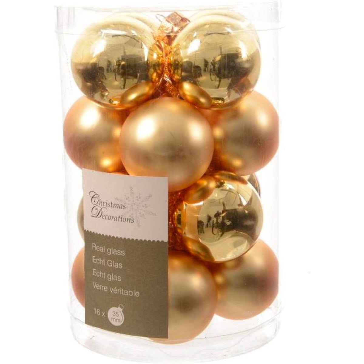 Lot De Boules En Verre Dor Kaemingk Leroy Merlin