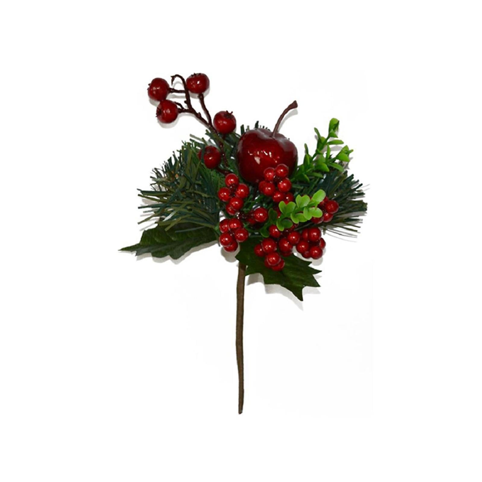 210 Bacche Rosse Artificiali Per Natale - Decorazioni Albero E Ghirlande, Gambo 7cm - Foto 5