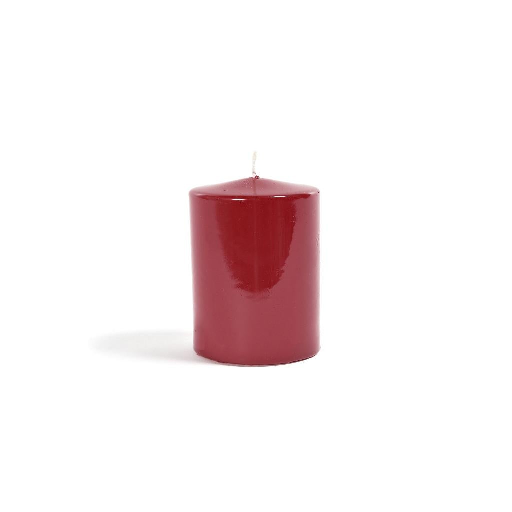 Set di 2 Candele decorative Pillar Lucid confezione con scatola bianca /  Ø 4 x 5 cm / Perla