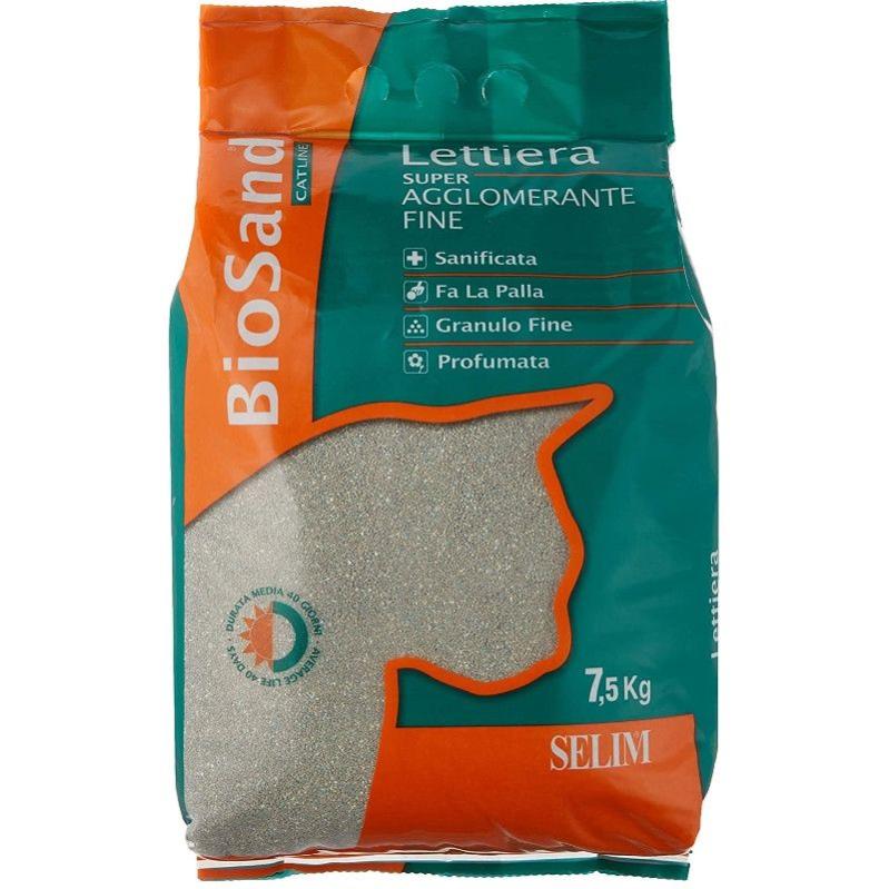 Paletta Lettiera Gatto Biosand Lettiera Per Gatti Super Agglomerante Bianca Profumata Al Talco 10 Litri D 430744 - 10