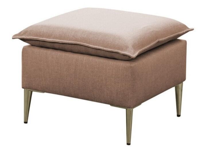 Puf providence 147, rosa, 45x50x50cm, tapiz, patas: metálico