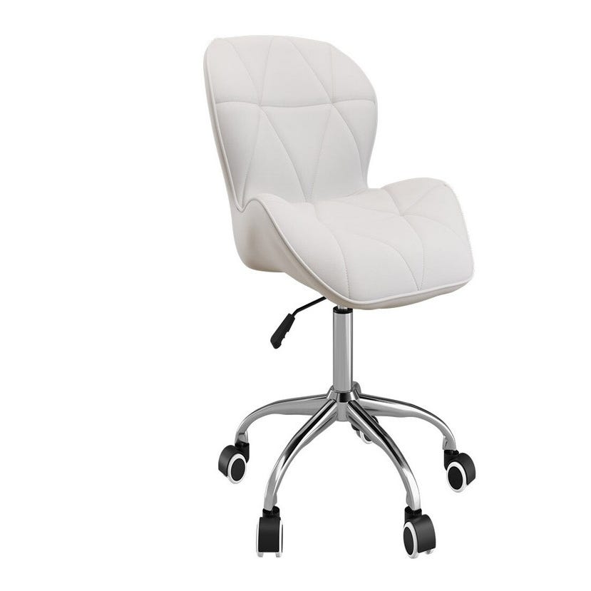 Sedia da ufficio Miramar 132, Bianco, 73x52x58cm, Senza braccioli, Con  ruote, Meccanismo sedia: Economic