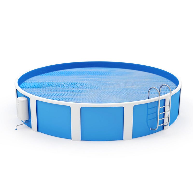 Bâche solaire à bulles pour piscine Ronde Ø 3.8m Bleue Protection