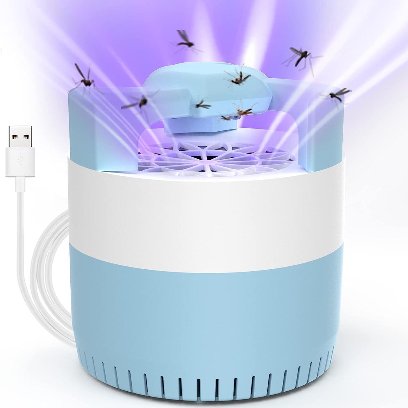 Attrape-mouches, lampe anti-moustique, attrape-mouches anti-moustique USB,  lumière anti-moustique à 180 ° pour chambre à coucher, cuisine