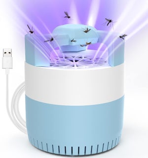 Lampe Anti-Moustique Solaire/USB Piège Moustique Lampe Anti mouches en  Extérieur, Intérieur
