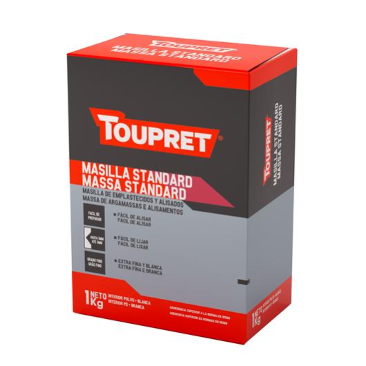 Masilla standar top calidad toupret 1 kg