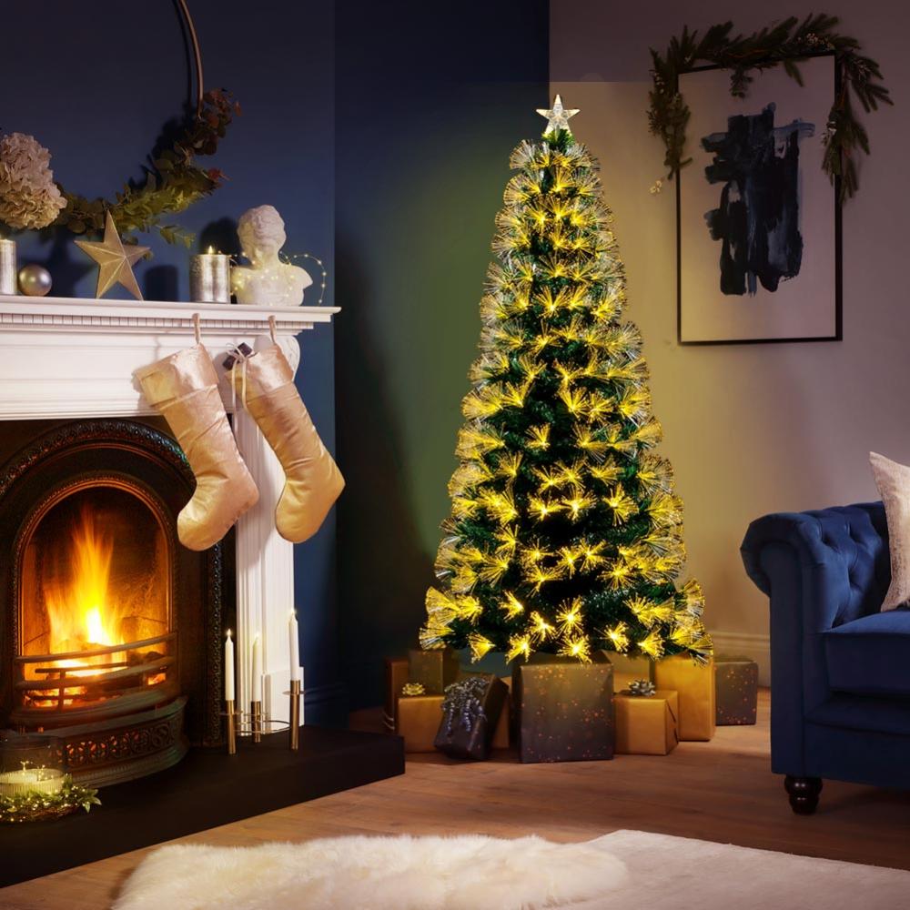 Kit Di Luci A LED In Fibra Ottica Per Soffitto E Albero - 6m, 15 Colori, App E Bluetooth