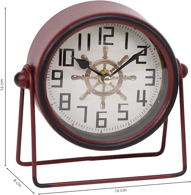 THE SECRET HOME Reloj Decorativo Analogico color rojo Reloj en Metal Decoracion Vintage para el Hogar Ideal para Recibidor Salon Dormitorio Leroy Merlin
