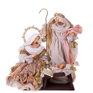 Statuine grandi natività Celestial per presepe natalizio in poliresina  bianco 10 figure / Default Title