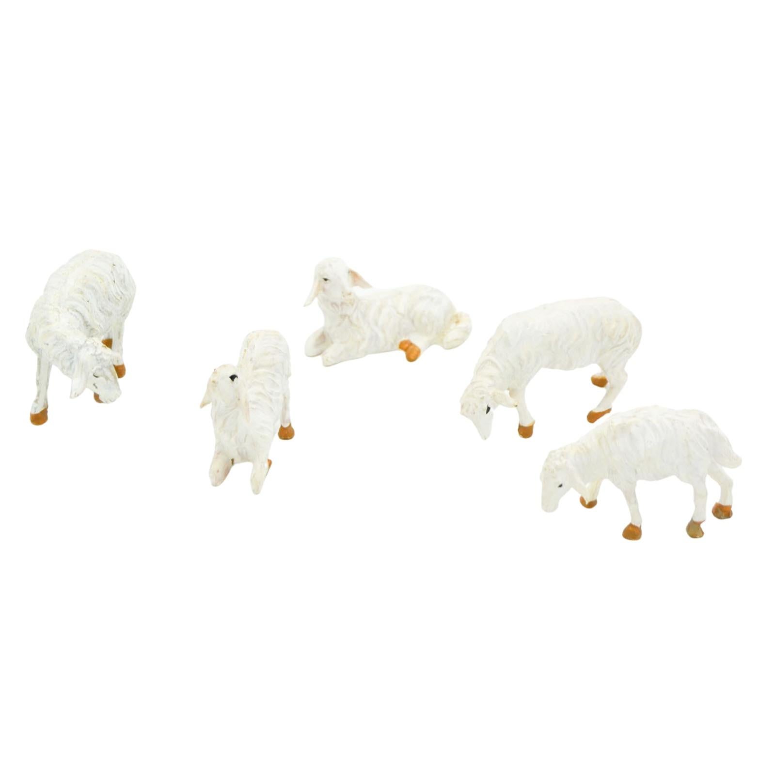 Magie Di Natale Mouton En Polyrésine Pour Crèche De Noël - Petite Taille (12,5x12,5x5 Cm), Décoration Sainte Famille - 10