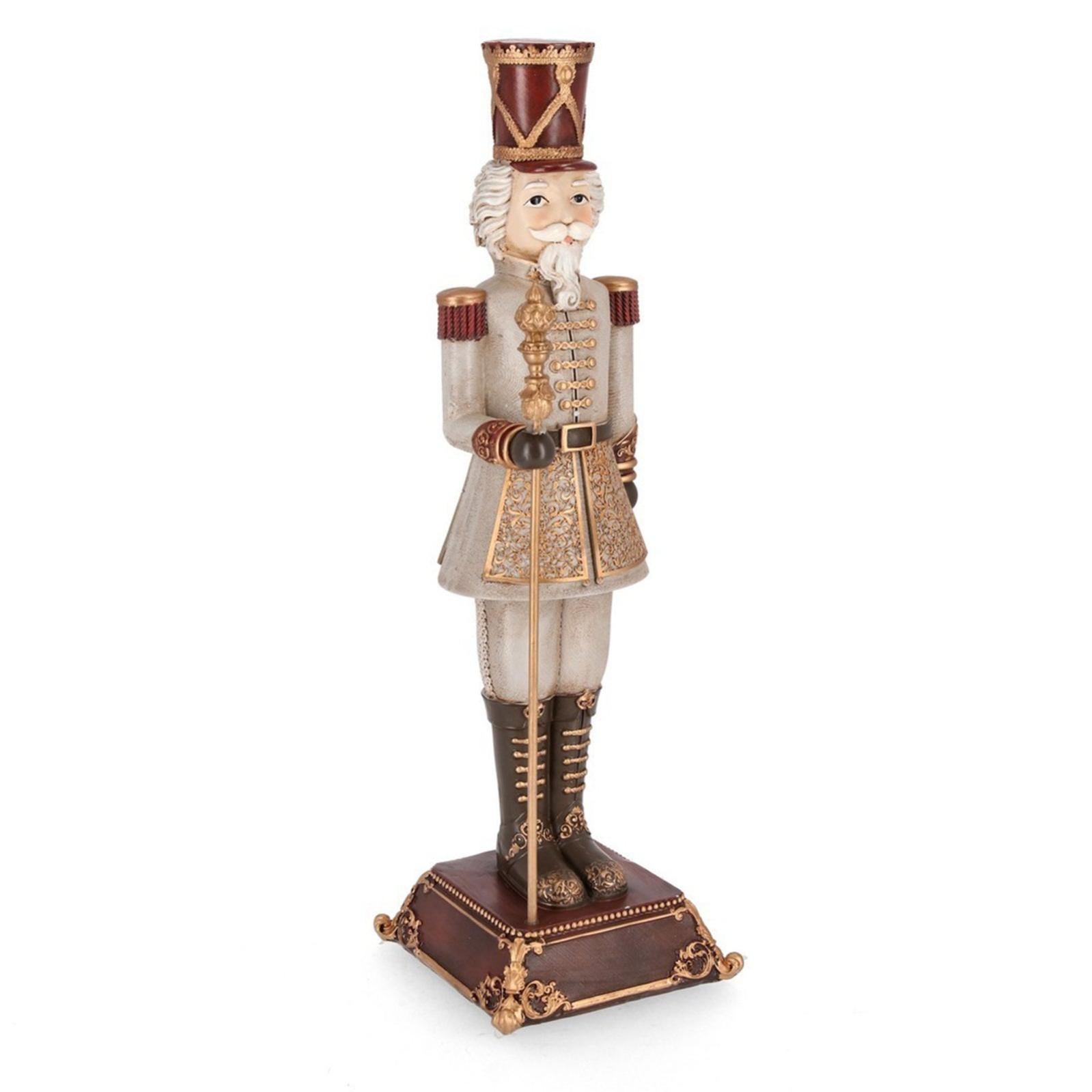 Statuetta Decorativa "Soldatino Schiaccianoci" Natalizio H 89 Cm Pacco 81263703 - Foto 2