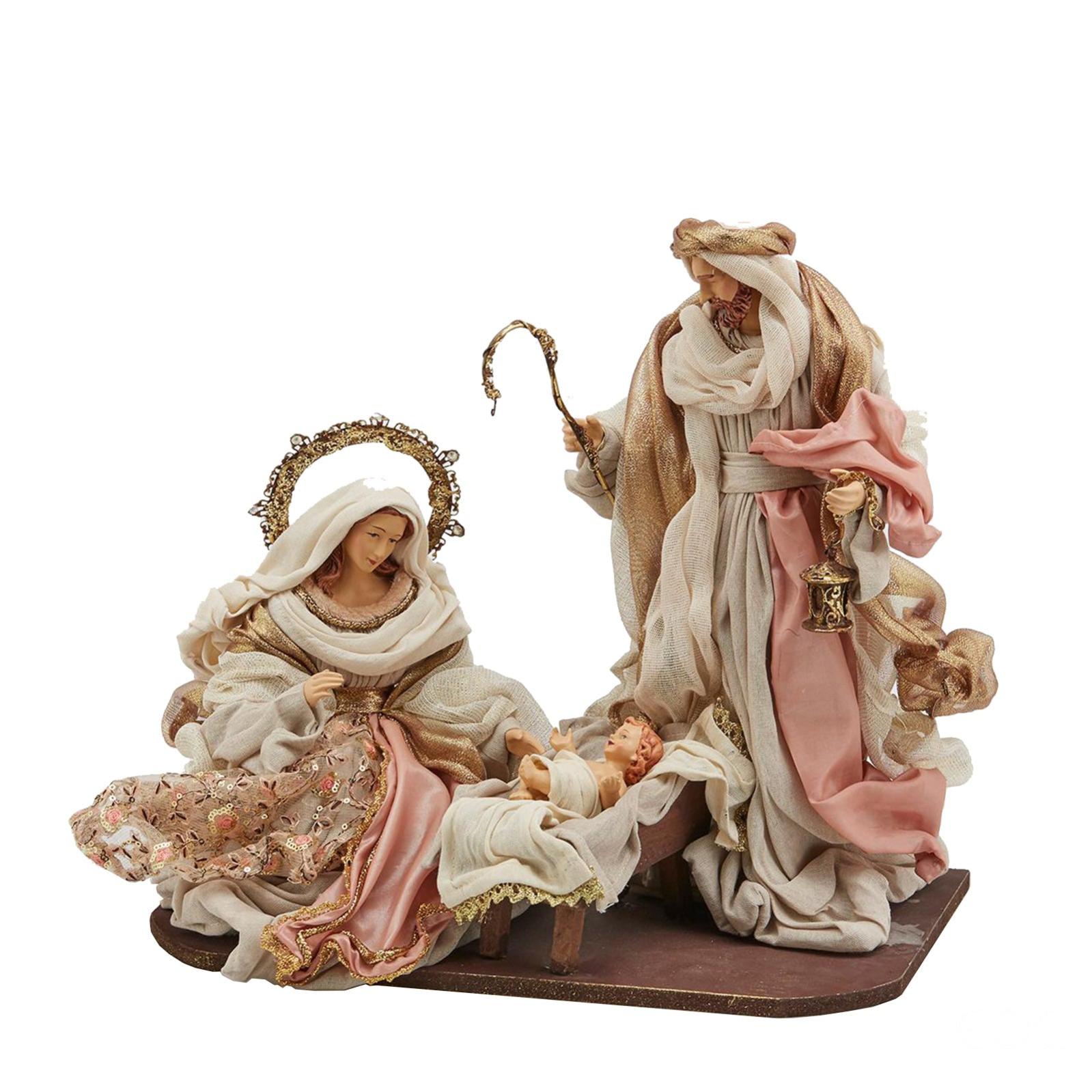 Natività King Con Base E Vestiti In Tessuto Bordeaux Per Presepe Natalizio Da 36 Cm 57725674
