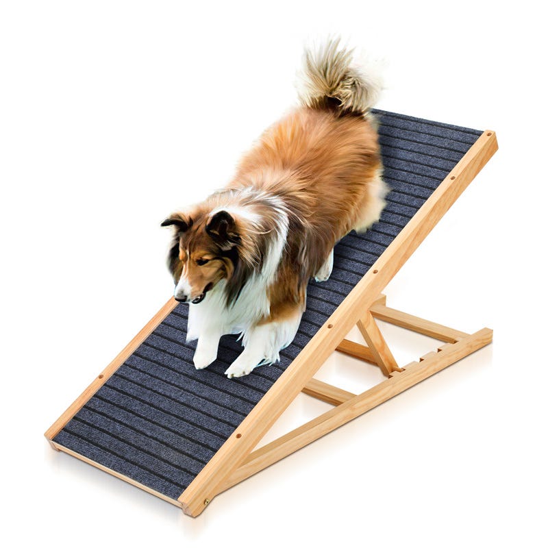 Rampe de chien réglable, rampe pour animaux domestiques en bois