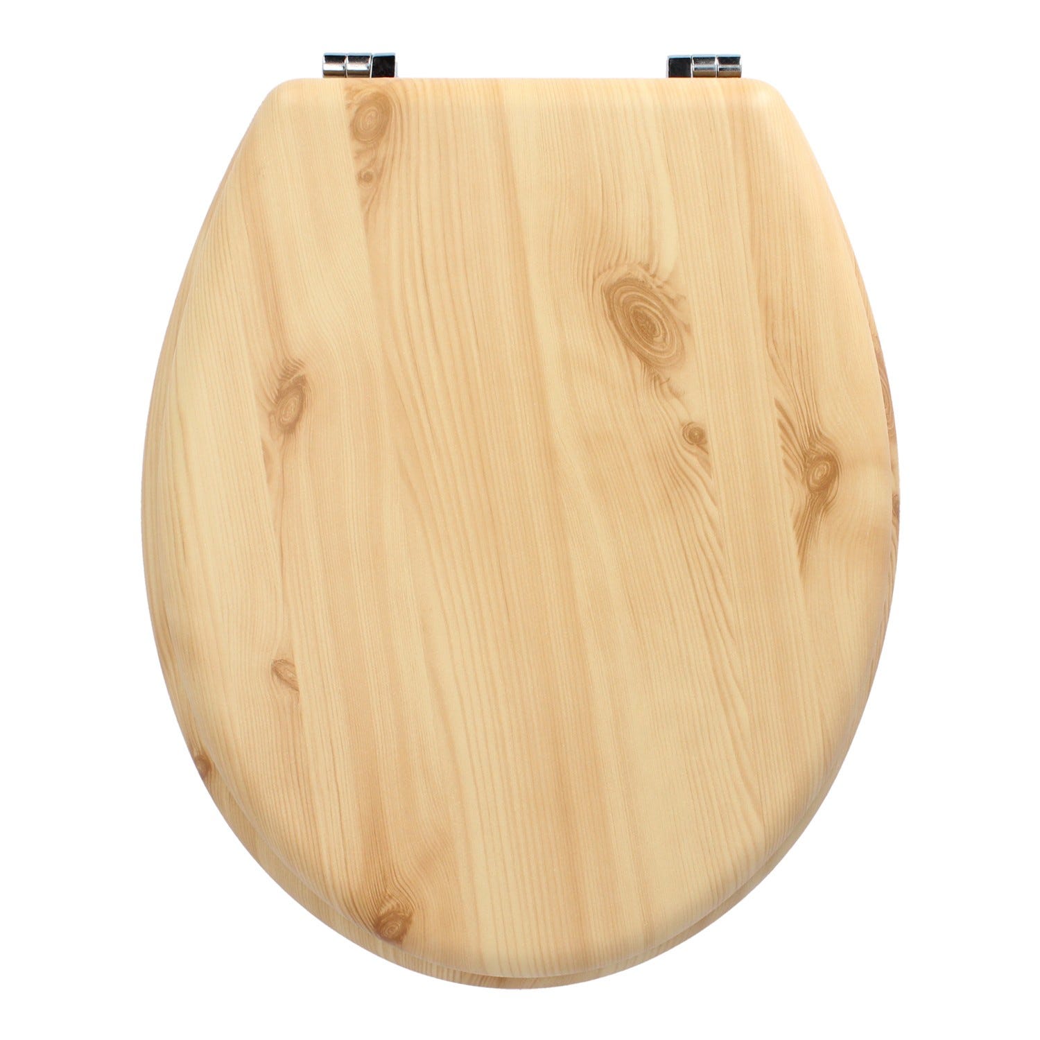 Tapa wc madera blanca para Cesame vaso System ancho 34 cm bisagras  regulables