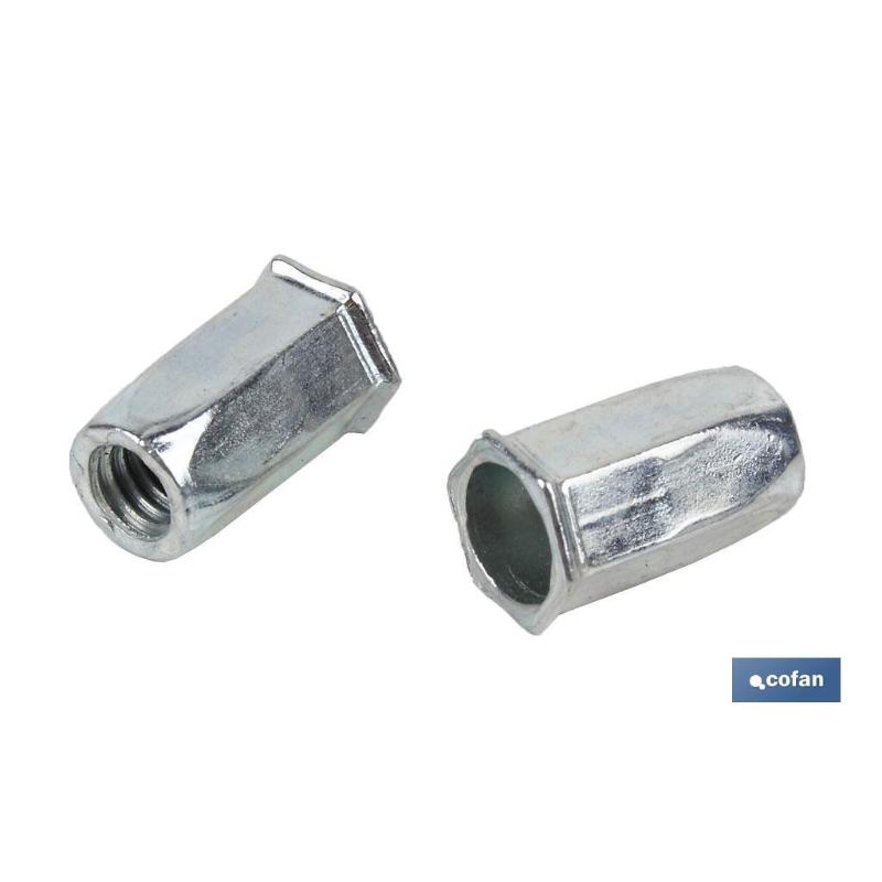 Tuercas remachables hexag. bajas m5 caja 200 unid. Leroy Merlin