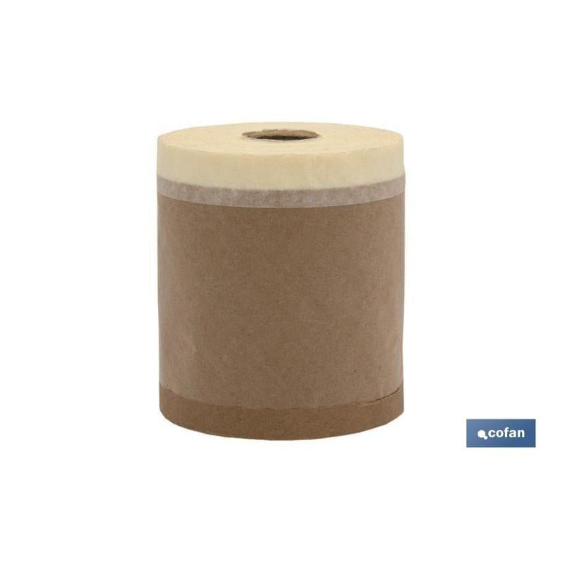 Rollo Cinta Crepe+Papel Kraft (15Cm X 45M)