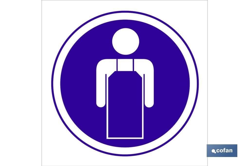 Cofan - Plimpo Señal Poliestireno 210X148Mm Uso Obligatorio De Mandil En Oferta Señal Poliestireno 210X148Mm