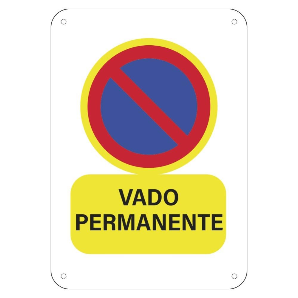 Cartel Obra Vado Permanente