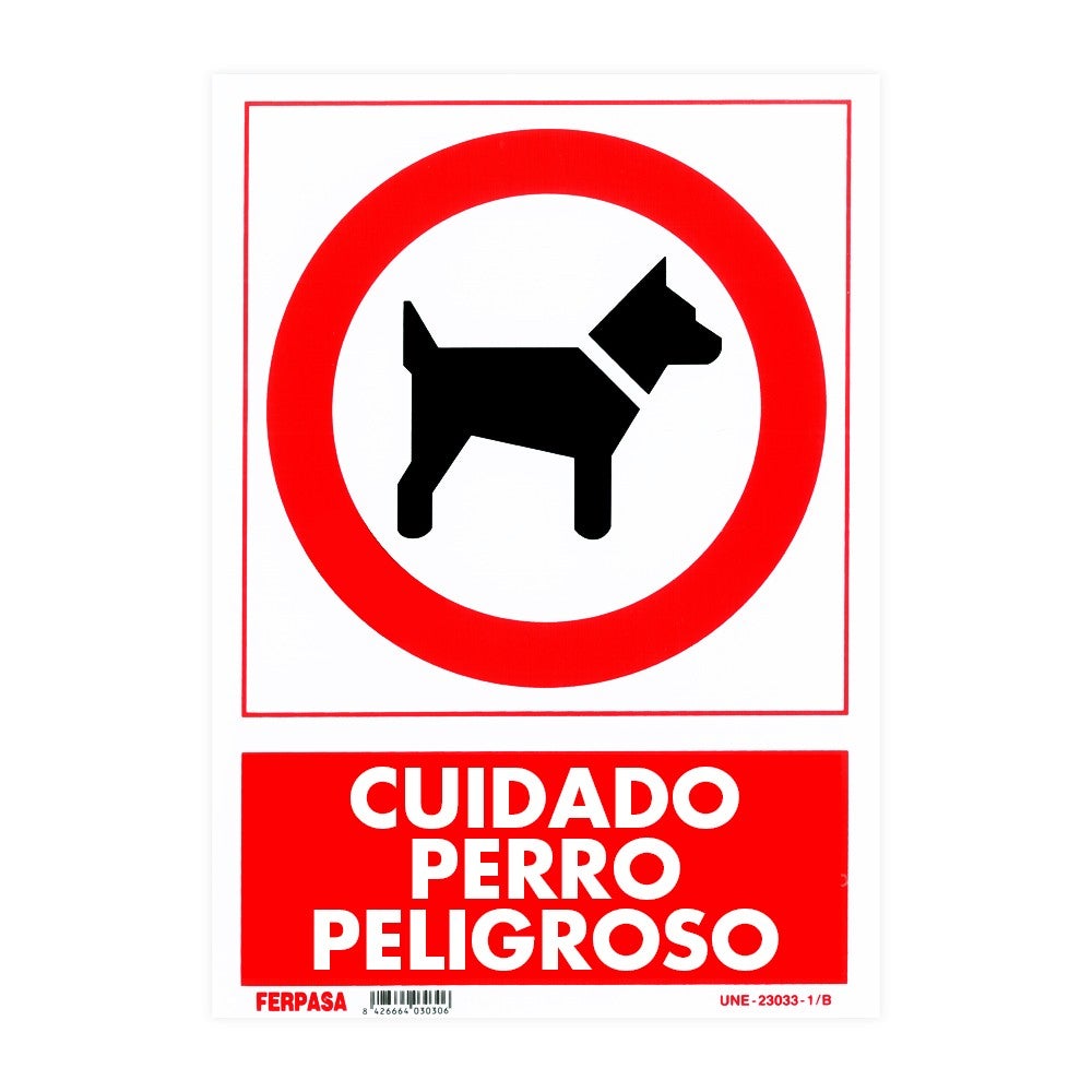 Goodvia Cartel Cuidado con el Perro Aluminio Reflectante 20x30 cm, Placa Cuidado  con el Perro Cartel Perro Peligroso Metalico Duradero, Impermeable y  Resistente UV, 2PCS : : Productos para mascotas