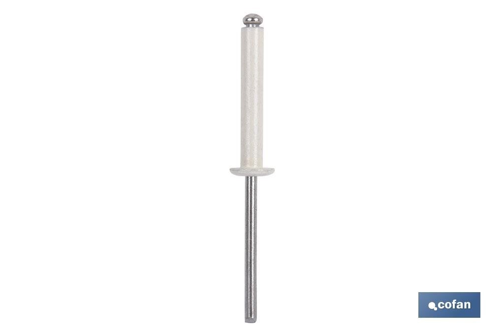 Comprar REMACHE FLOR 4,8X30MM ALUM 200 PZ BRALO Online - Bricovel