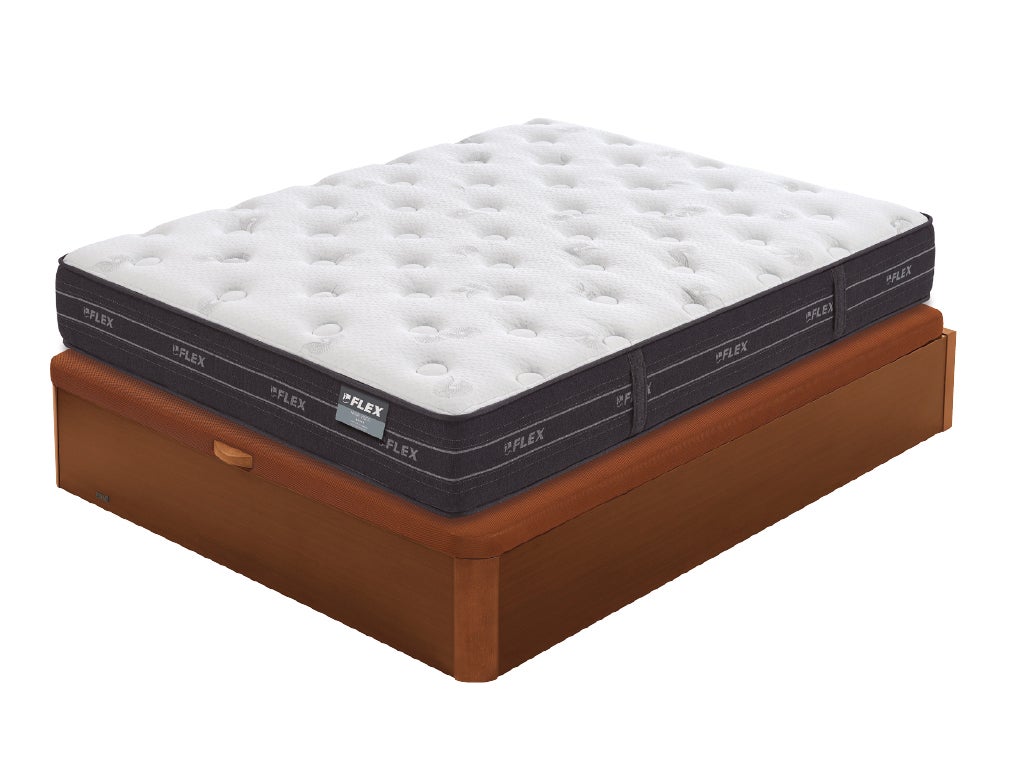 Pack colchón flex nube 90x200 + canapé abatible flex madera 19 cerezo (montaje incluido)