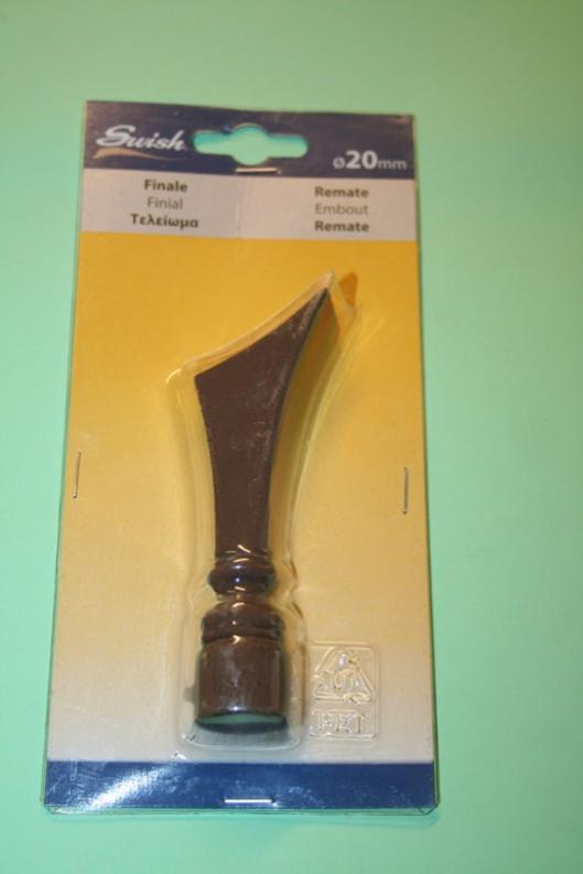 Terminale Per Bastone Tenda Cilindro In Metallo 13 Mm Cromo 2 Pz - 5