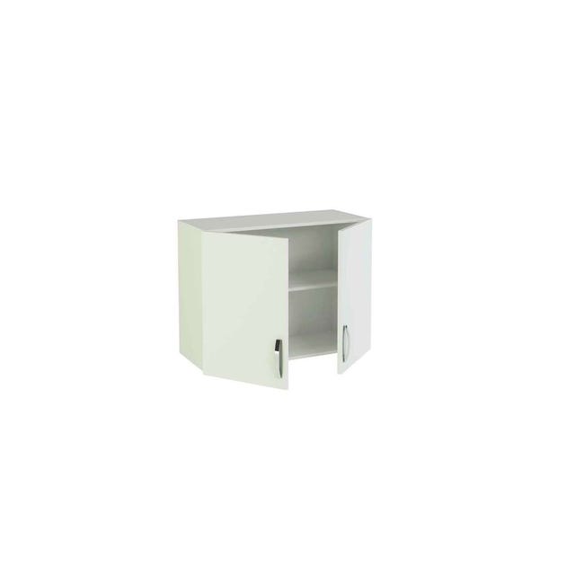 Mueble De Colgar Con Dos Puertas, Color Blanco, Medidas: 60 X 60 X 26.5 Cm