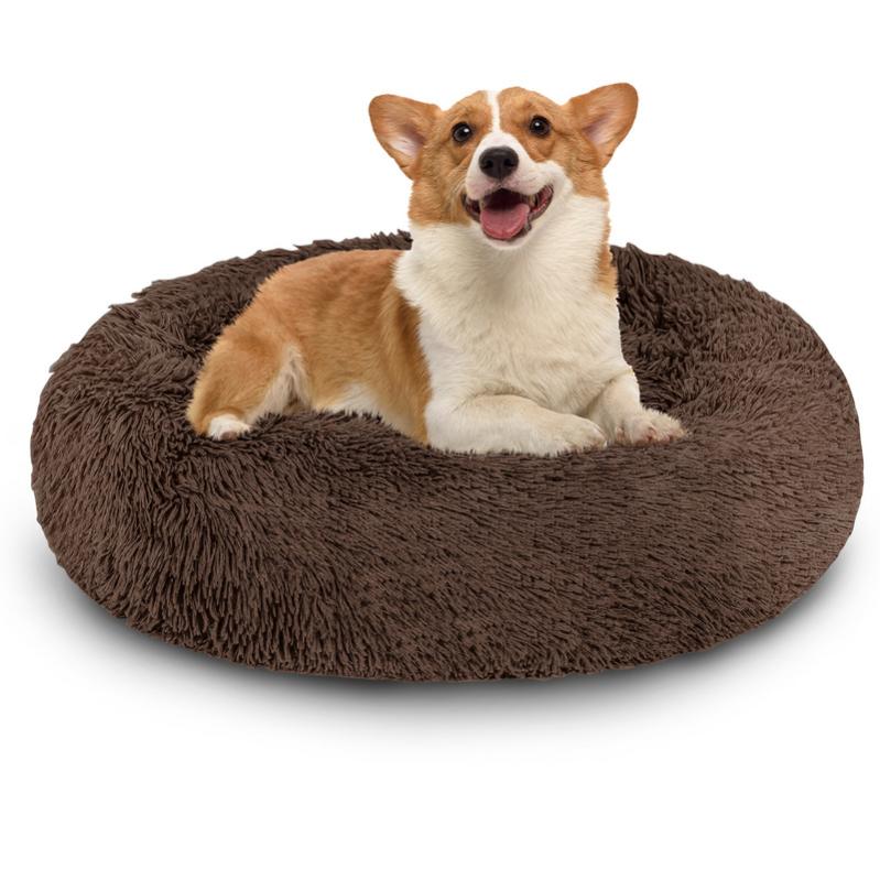 Lit Pour Chat, Oreiller Moelleux, Doux Lavable Pour Chats Chiens (Abricot, 50 Cm), Ensoleillé