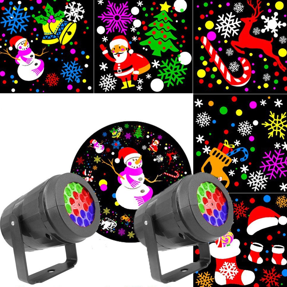 Projecteur laser de Noël LED, bonhomme de neige joyeux, Douceur d'intérieur