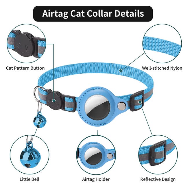 Convient au collier pour chat Airtag, collier pour chat